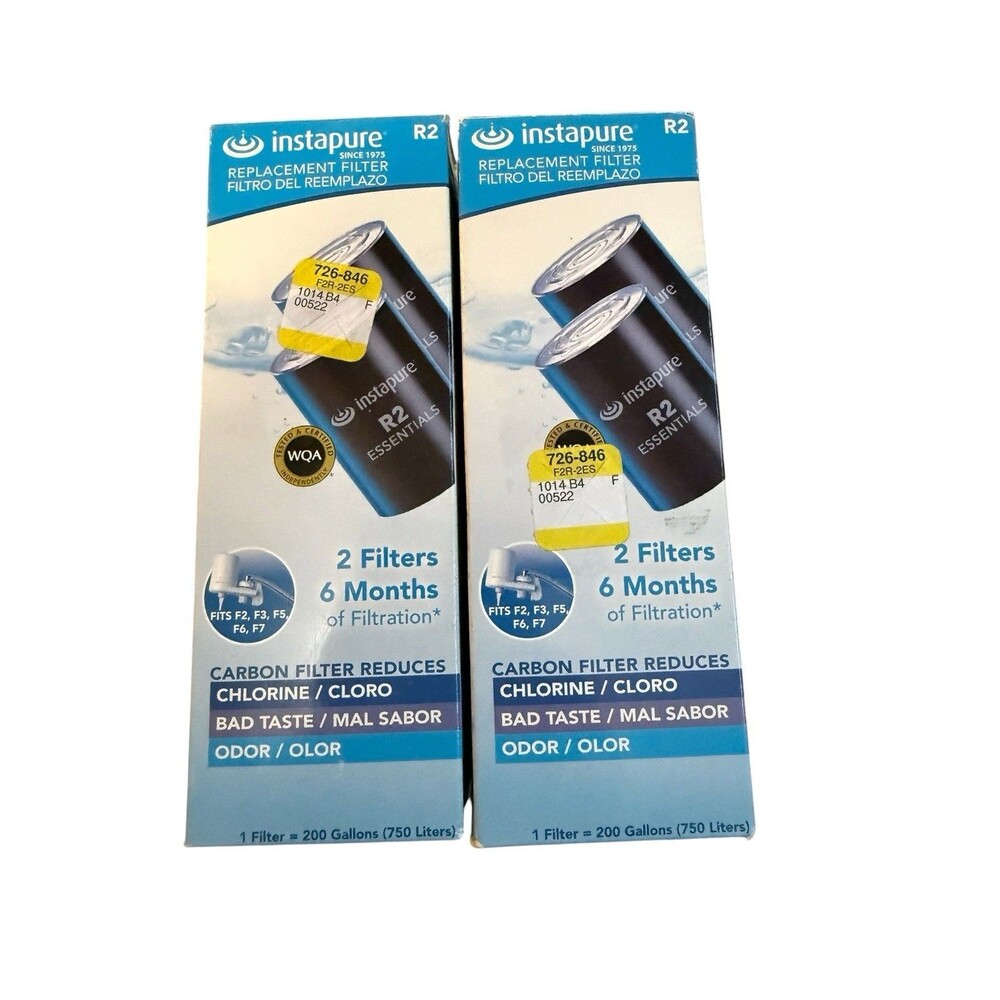 Instapure R2 Replacement Water Filters 4 Pack F2 F3 F5 F6 F7 Carbon